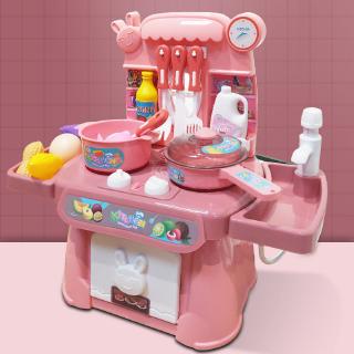 Family friendly kitchen children's toy set boys and girls simulated cooking and cooking baby