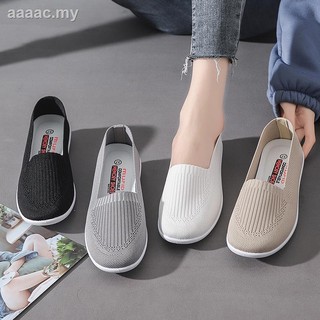 READY STOCK Women's Flat Mesh Breathable Shoes Casual Comfortable Outdoor Shoe