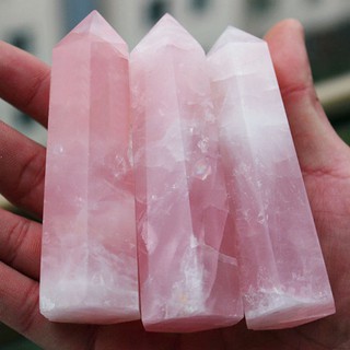 Natural Pink Rose Quartz Crystal Point Healing Mineral Specimen Stone Rock 1pc