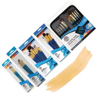 Daler Rowney Simply Natural And Synthetic Hair Paint Brushes set of 10/4/3