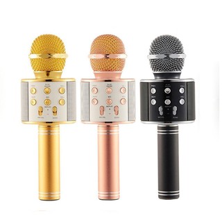 Ready Stock Wireless Microphone Portable Bluetooth Karaoke Mic WS-858
