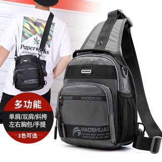 Fashion sports style multifunctional crossbody chest bag Multi-level personality new trend waist bag Messenger bag