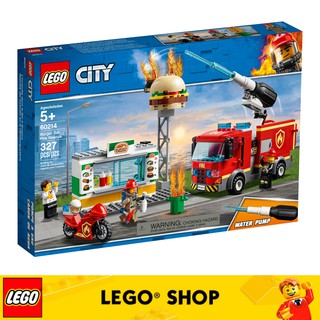LEGO® City 60214 Fire Burger Bar Fire Rescue (327 Pieces) Building Toy Toys For Kids Building Blocks Fire Station Toys