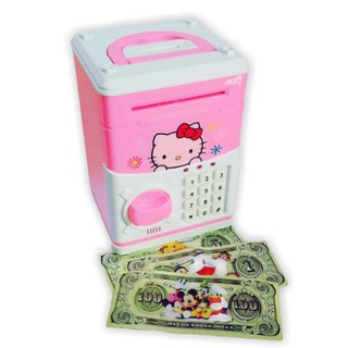 ATM Piggy Bank Toys Tabung Simpanan Duit Doreamon Hello Kitty Minion