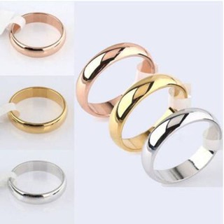 Japan and South Korea Jewelry Plated 18K Gold Men And Women Couple Ring