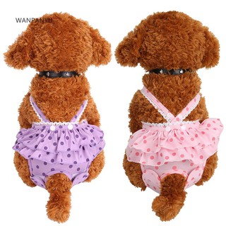 □WP Poodle Dog Puppy Physiological Sanitary Pants Underwear Diaper Pet Supplies