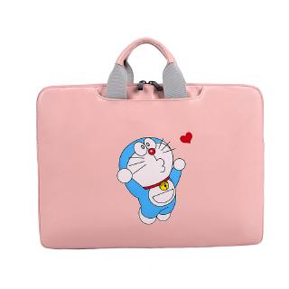 Doraemon Leather Portable Leisure Business Briefcase Laptop Bag Macbook 13” 14” 15"