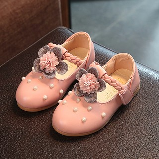 🌻zesgood🍓Baby Fashion Sneaker Pearl Toddler Children Floral Pricness Casual Single Shoes