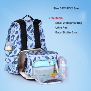 Insular Baby Diaper Bag Backpack for Stroller Large Capacity Nappy Maternity Bag (1)