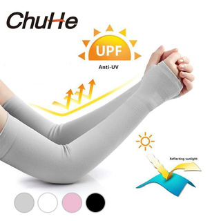 [High Quality] CHUHE Let's Slim Cooling Hand Sock Seamless Ice Silk Arm Cooling Sleeves UV Sun Protection Arm Sleeves