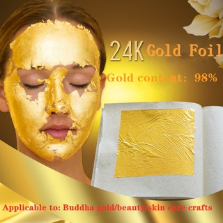💎【24K gold foil—98% gold content]】Pure gold foil Gold skin Buddha statues with true gold foil paper