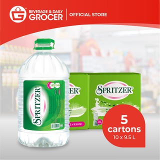 [FREE SHIPPING] Spritzer Natural Mineral Water (9.5L x 10 bottles) 5 Cartons
