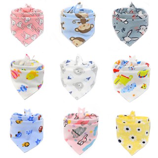 Colorful 100% Cotton Bandana Bibs for Babies & Toddlers - 10 Designs