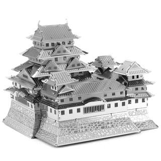 Creative 3D Laser Cute Models Metallic Himeji Castle Grandvrio Hotel Nano Puzzle