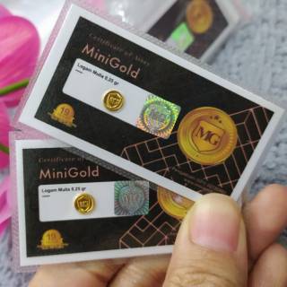 Noble Metal Mini Gold 0.5 Gr Certified + Dualuse