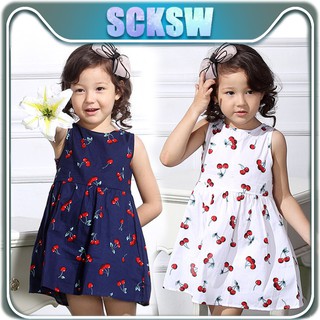 2-7Y Summer Clothing Girls Dress Sleeveless Sundress 2020 Kids Clothes Dresses