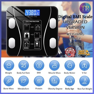 🎛️ Digital Bluetooth Body Fat BMI Scale Penimbang Berat Rechargetable Smart Composition Analyzer Digital Weighing LCD