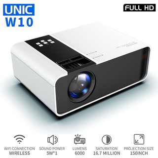 W10 New Projector Trend 6000 lumens Android Mini HD Proyector WIFI LCD Led Projector Home Cinema Support 3D/USB/HD/VGA