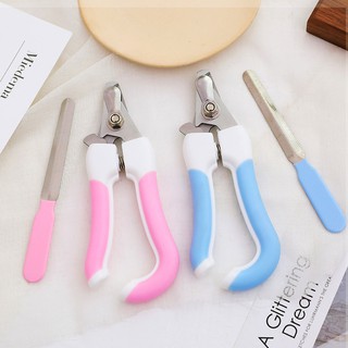 pet dog cat Stainless steel nail scissors file tools (1)