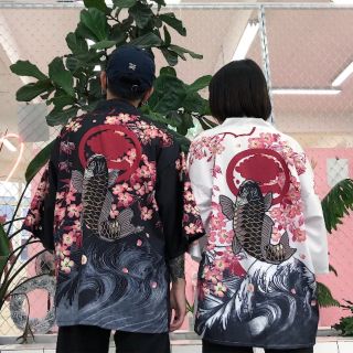 Japanese Kimono Style Garb Outer Wear Street wear Swag Cool Carb Sakura Dragon