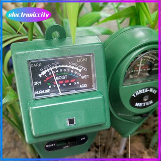 【 Cheap Shipping 】3 in 1 PH Tester Soil Water Moisture Light Test Meter for Garden Plant Flower