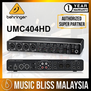 Behringer U-Phoria UMC404HD USB 2.0 Audio Interface (UMC-404HD / UMC 404HD)