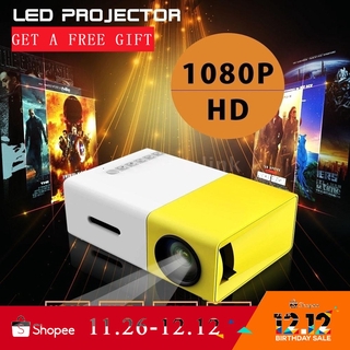 (Ready Stock)Portable Mini LED Projector Cinema Theater PC&Laptop Phone Mini Pocket Projector