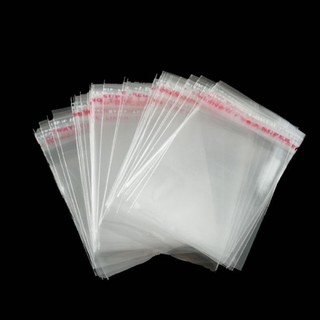 200Pcs OPP Self Adhesive Seal Mini Plastic Bag Clear Jewelry Package