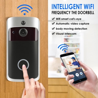 Smart WiFi Video Doorbell Camera Visual Intercom Monitor Night Vision IP Door Bell Wireless Home WI-FI Security Camera Doorbell