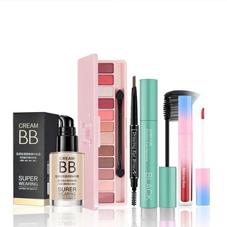 Face Make Up Set 12 Colors Eyeshadow Palette Waterproof Mascara Longlasting Foundation Lipstick Makeup Set