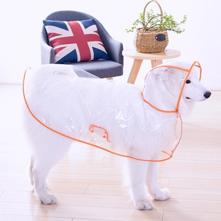 Dog Raincoat Large Dog Medium-Sized Dog Labrador Golden Retriever Corgi Bucket Pet Clothes Waterproof Big Dog Poncho
