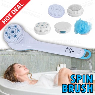 Spin Brush Shower Cleansing And Pamper Body Brush Massage Pedicure Handheld/Berus Pencuci Badan