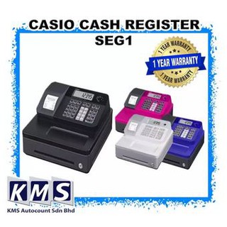 Casio Cashier Machine Cash Register (Free Setting) SE-G1 / SEG1 Electronic Cash Register Mesin Counter (Black)