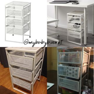 IKEA🇸🇪 LENNART Office Home Room Make Up Drawer Cabinet White (1)