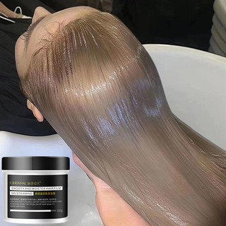 Hair Straightening cream Hair cream Keratin hair mask conditioner ubat rambut lurus Salon-level hair repair 发膜護發素 (1)