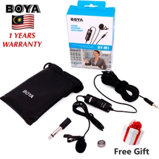 BOYA BY-M1 CLIP MIC FOR (SMARTPHONE/DSLR) [GUARANTEE NEW & ORIGINAL PRODUCT]