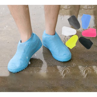 Silicone shoe cover waterproof rainy day slip wear rain boots set men and women outdoor adult children