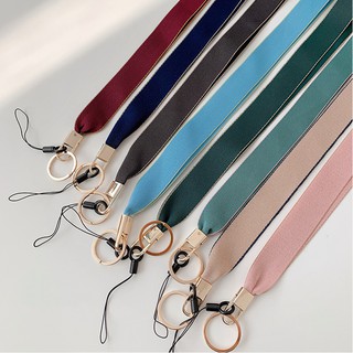 Solid Color Lanyard Pendant Rope Phone Jewelry Female Hanging Neck