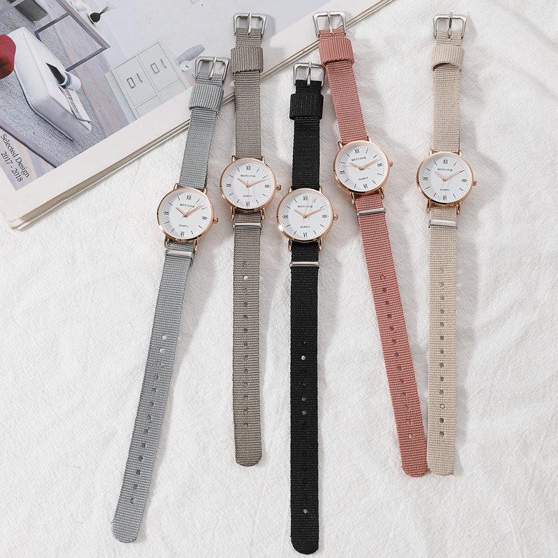 READY Ins style watch Korean simple canvas casual watch new woman watch (1)
