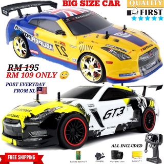 4WD DRIFT CAR 1:10 SCALE High Speed LED Light On Wheel Ready Stock