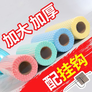 Lazy rag large roll thickening oil absorption water absorption non-stick oil wet and dry non-woven cloth kitchen disposable dish cloth