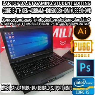 LAPTOP GAME BAJET/STUDENT/ NEC VX-G CORE I5 4TH GEN+500GB+USB3.0+DVD HDD LIKE NEW (1)