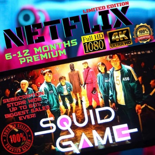 Neflix Premium 4K Ultra HD 1 Profile, Shared Account, 6 - 12 Months Giftcard Monthly Subscription