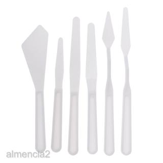 6 Piece Palette Cutter Artist Acrylic Oil Painting Palette Spatula Tool Mixing Tool For Art Crafts