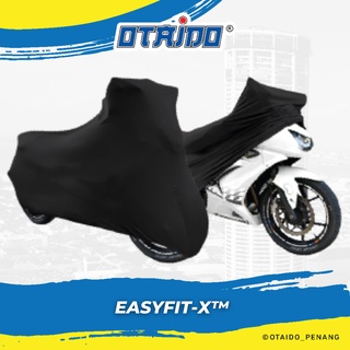 🌟🌟🌟 オートバイカバー OTAIDO | Lycra Motorcycle Cover ALL SIZE | Selimut Motosikal Indoor | EASYFIT X TOUCAN BLACK