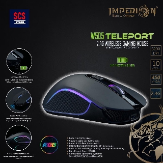 Imperion W505 Teleport Wireless RGB Gaming Mouse