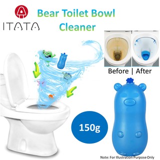 Bear Blue Bubble Toilet Cleaner Deodorant Block Chamber Pot Automatic Cleaning Pencuci Tandas Tersumbat Plumbing