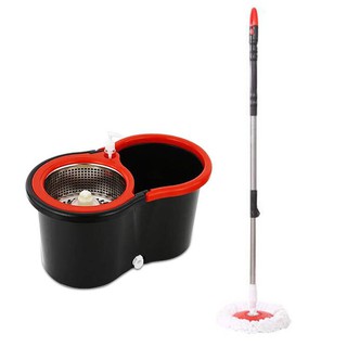 Easy Spin Mop Stainless Steel with 2 Microfiber Mop Heads