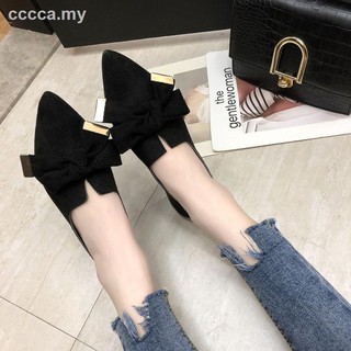 💖Shinee Women Nude Shoes Chic Fashion Leisure Delicate Bow-knot Flat