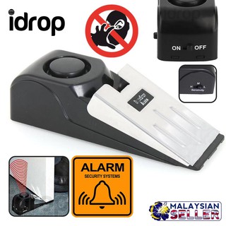 Idrop HOME SECURITY Door Wedge Alarm 120 DB Trigger Door Stopper Blocking System